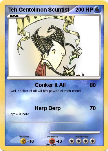 Pokemon Teh Gentolmon Scuntist