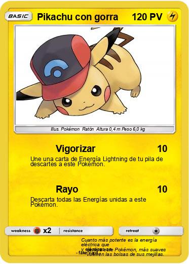Pokemon Pikachu con gorra