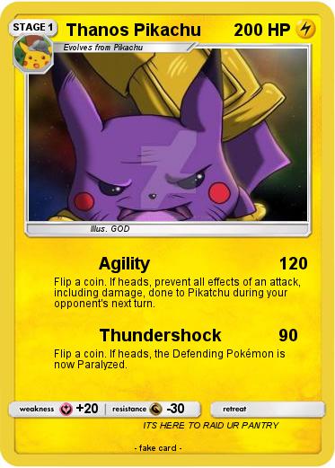 Pokemon Thanos Pikachu