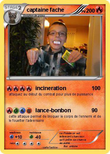 Pokemon captaine fache