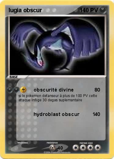 Pokemon lugia obscur