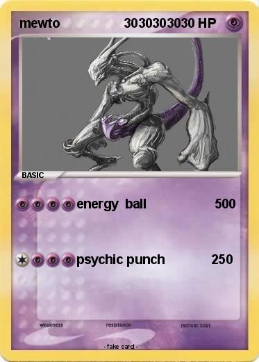 Pokemon mewto                  30303030