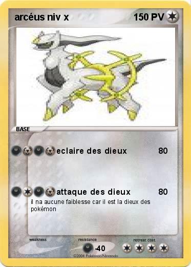 Pokemon arcéus niv x