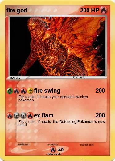 Pokemon fire god