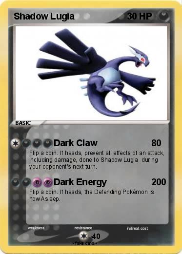 Pokemon Shadow Lugia