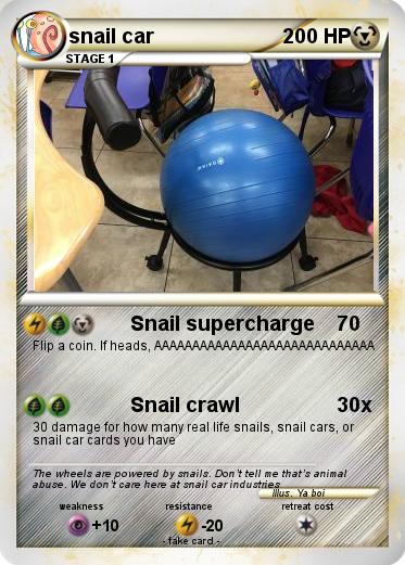 Pokemon snail car
