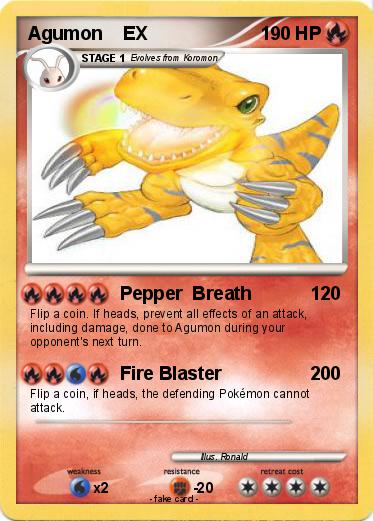 Pokemon Agumon    EX