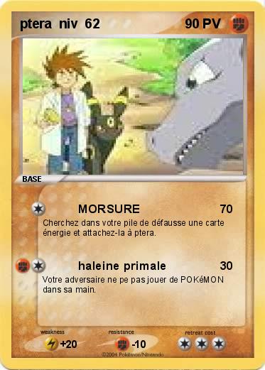 Pokemon ptera  niv  62
