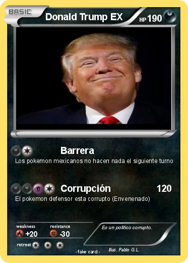 Pokemon Donald Trump EX