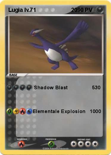 Pokemon Lugia lv.71                       20        