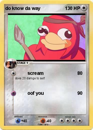 Pokemon do know da way