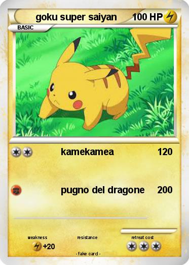 Pokemon goku super saiyan