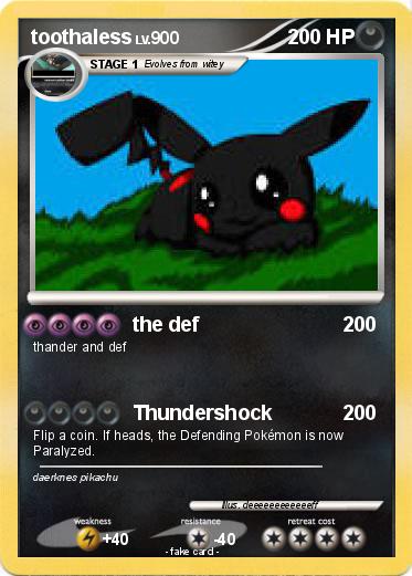 Pokemon toothaless