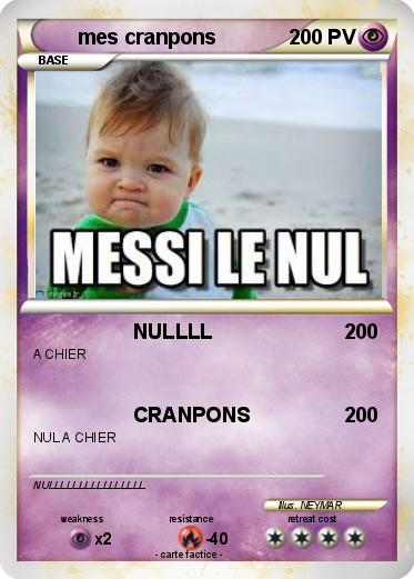 Pokemon mes cranpons