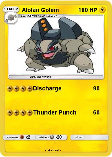 Pokemon Alolan Golem
