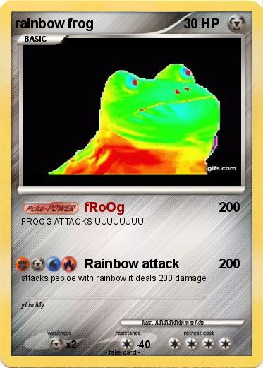 Pokemon rainbow frog