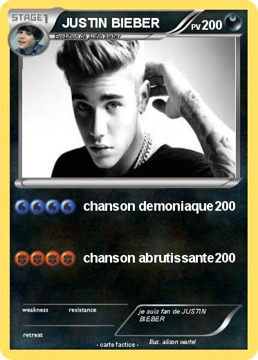Pokemon JUSTIN BIEBER
