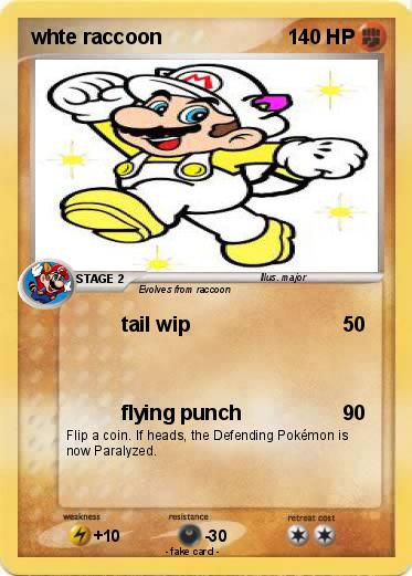 Pokemon whte raccoon