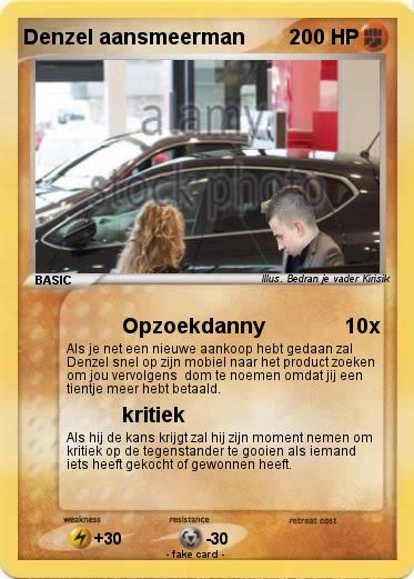 Pokemon Denzel aansmeerman
