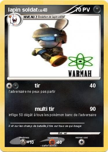 Pokemon lapin soldat