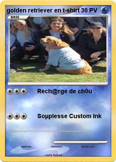 Pokemon golden retriever en t-shirt