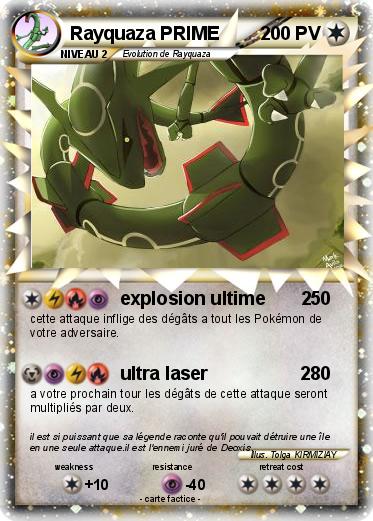Pokemon Rayquaza PRIME