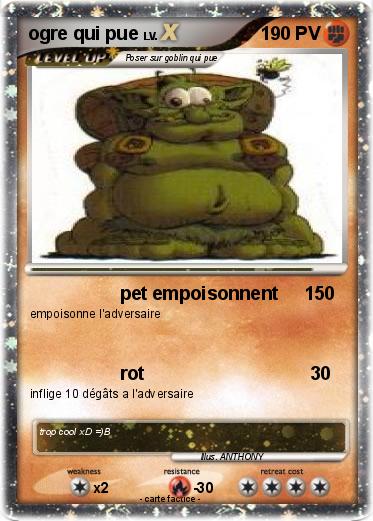 Pokemon ogre qui pue