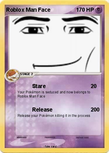 Pokemon Roblox Man Face