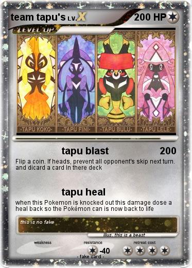 Pokemon team tapu's