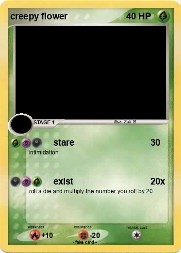 Pokemon creepy flower