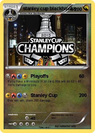 Pokemon stanley cup blackhawks