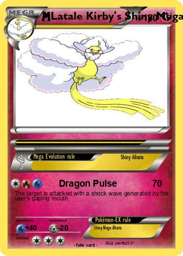 Pokemon Latale Kirby's Shiny Mega Altaria