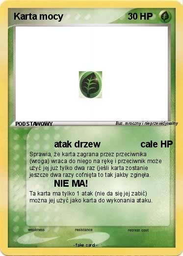 Pokemon Karta mocy