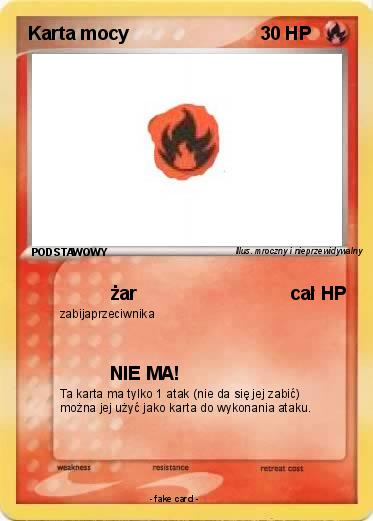 Pokemon Karta mocy