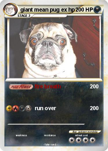 Pokemon giant mean pug ex hp