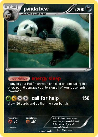 Pokemon panda bear