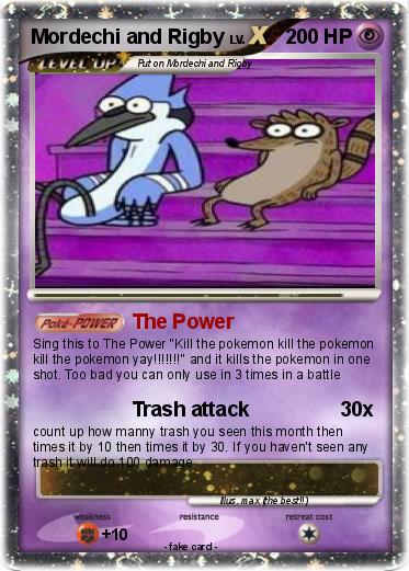 Pokemon Mordechi and Rigby
