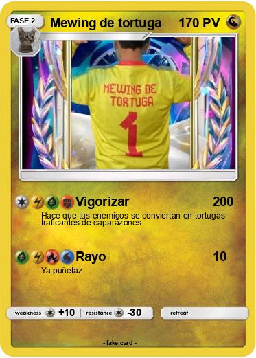 Pokemon Mewing de tortuga