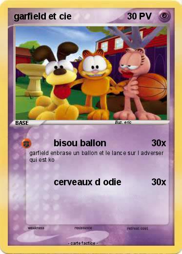 Pokemon garfield et cie