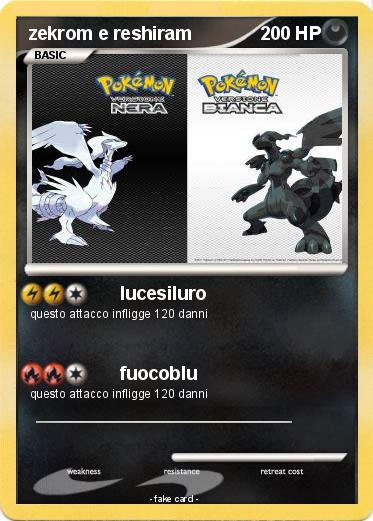 Pokemon zekrom e reshiram