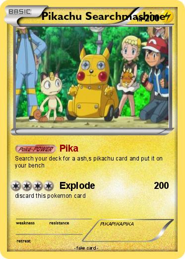 Pokemon Pikachu Searchmashine