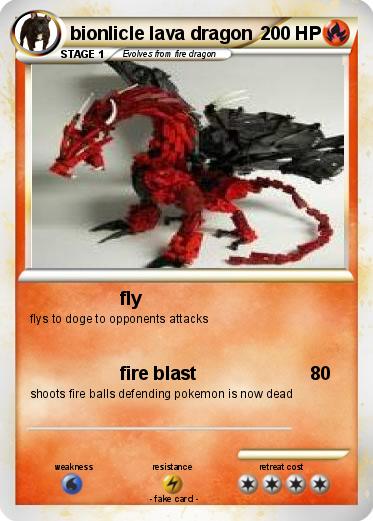 Pokemon bionlicle lava dragon