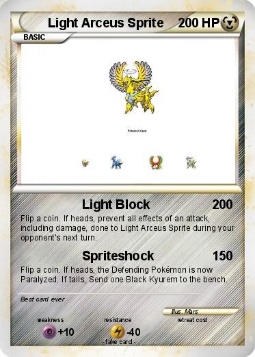 Pokemon Light Arceus Sprite