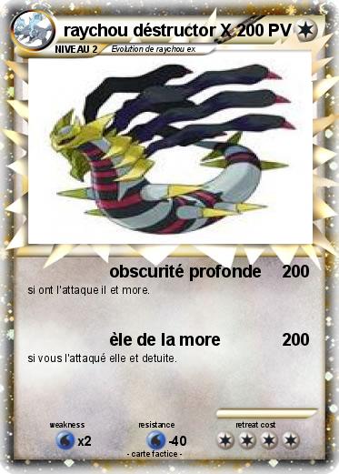 Pokemon raychou déstructor X