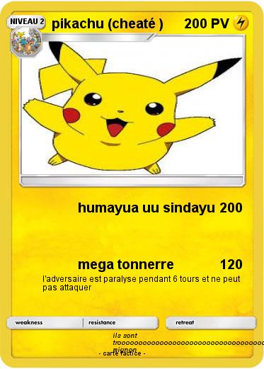 Pokemon pikachu (cheaté )