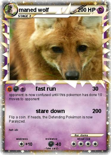Pokemon maned wolf