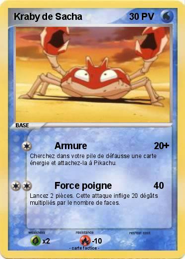Pokemon Kraby de Sacha