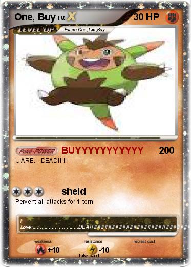Pokemon One, Buy