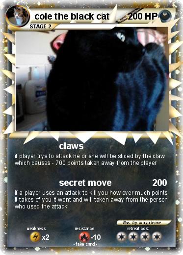 Pokemon cole the black cat