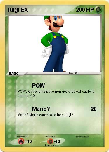 Pokemon luigi EX